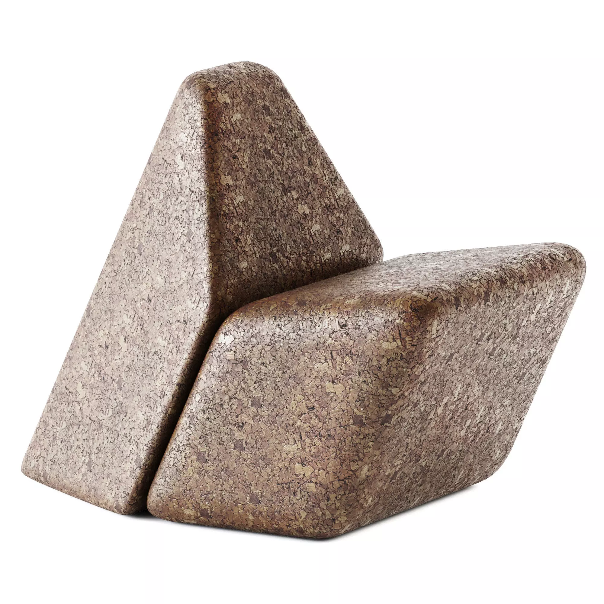 Cacao Armchair by BlackCork 3D model