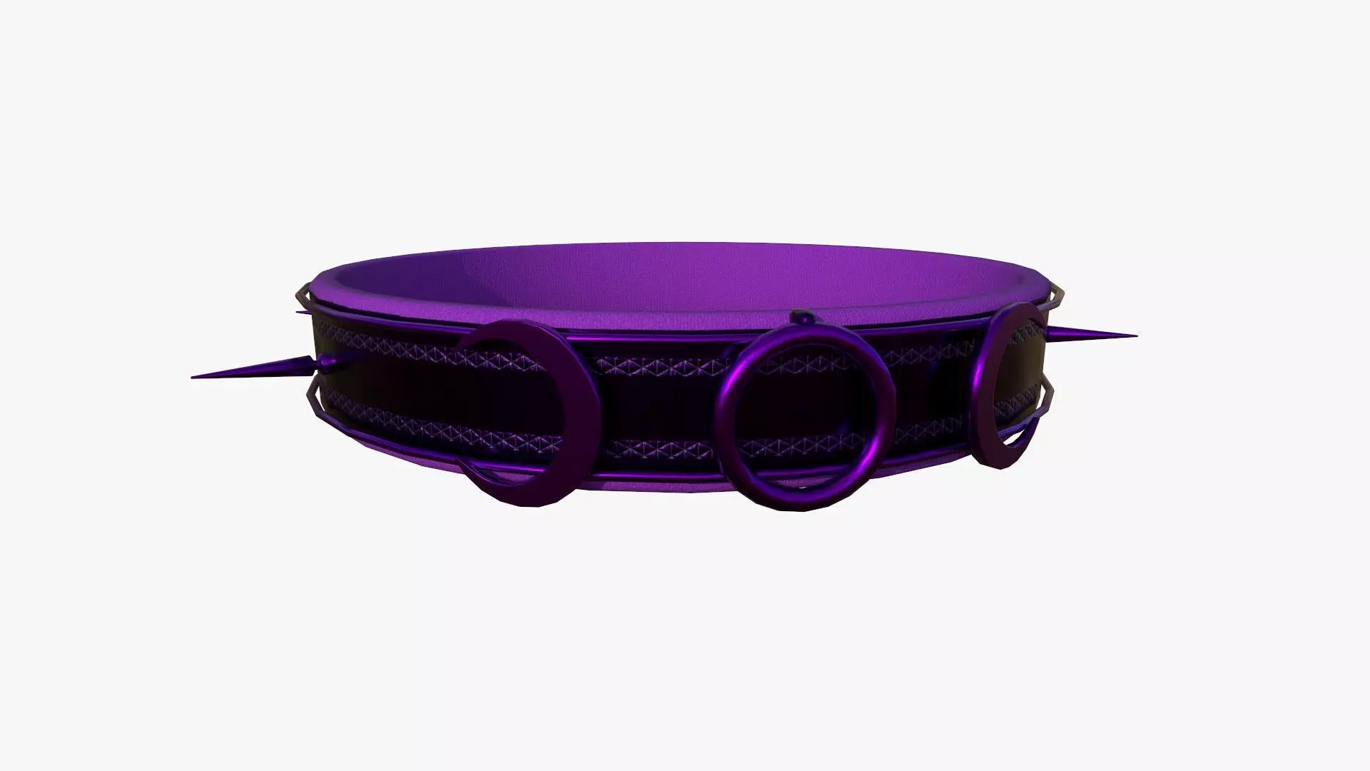 Gothic Collar I04 Purple - Character Fashion Design Low-poly 3D model