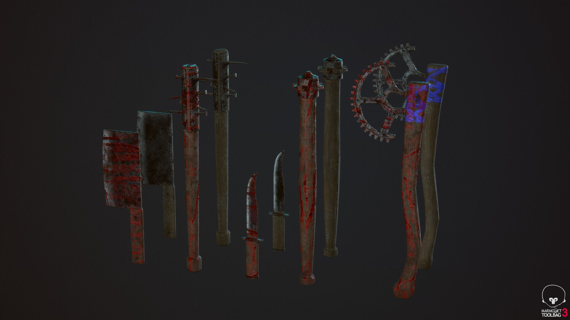 Survivor Girl 3 Low-poly 3D model_19