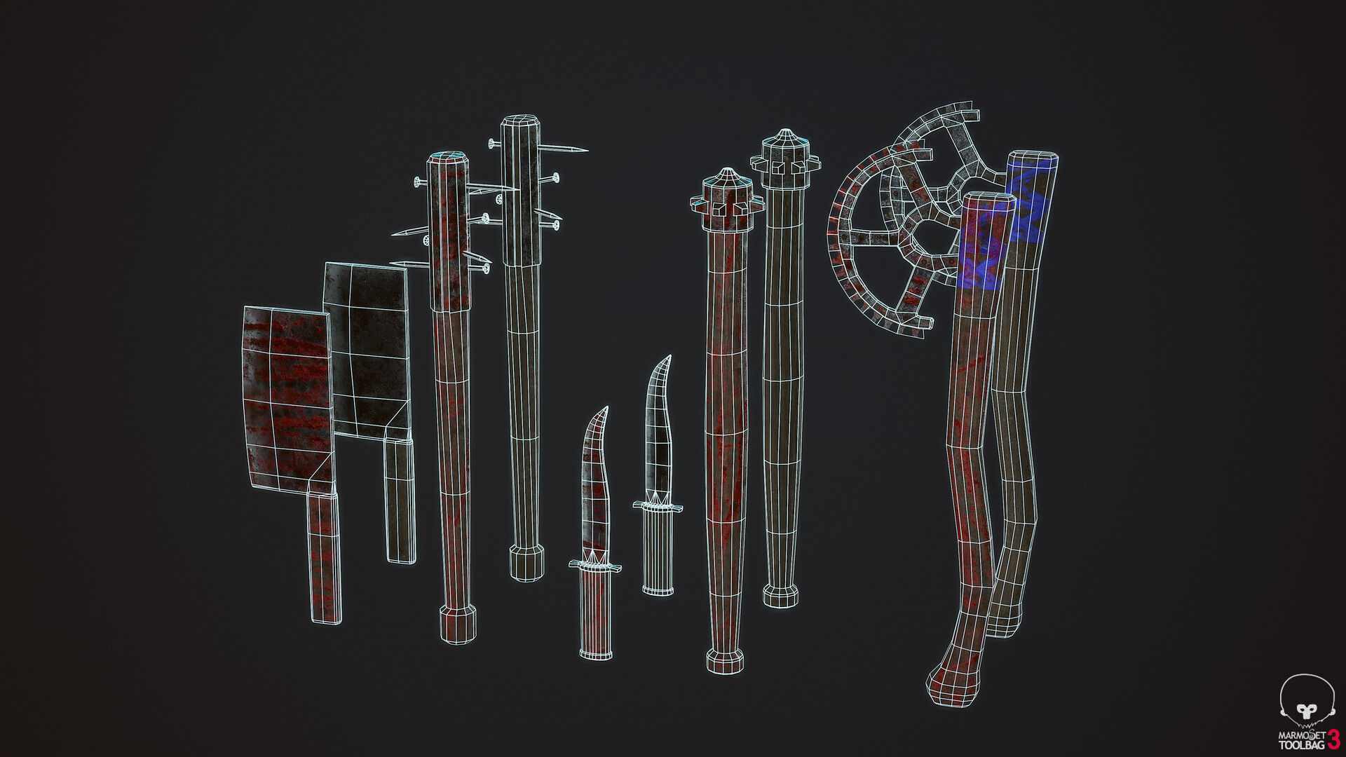 Survivor Girl 3 Low-poly 3D model_22