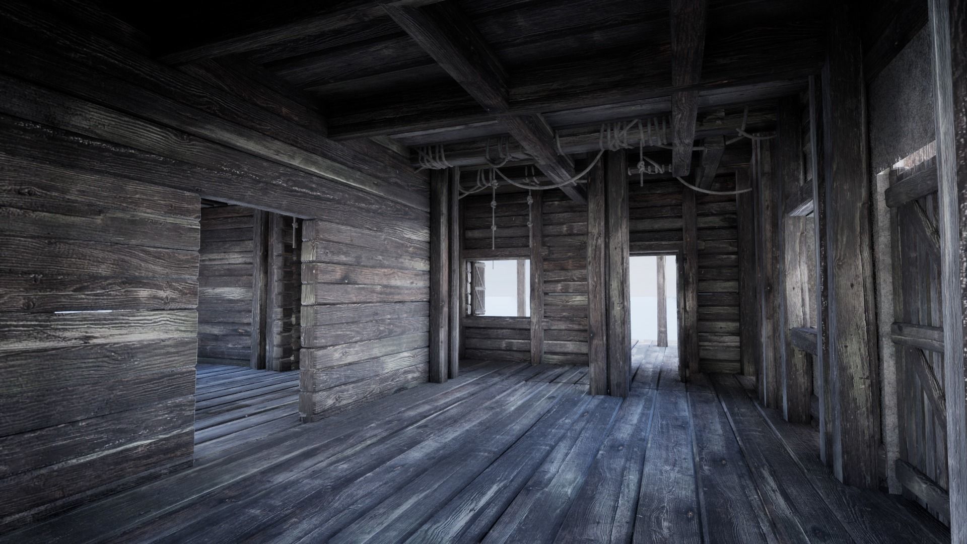 JAPAN CHINESE FEUDAL HOUSE DOJO HUT SAMURAI NINJA COLLECTION AAA _44