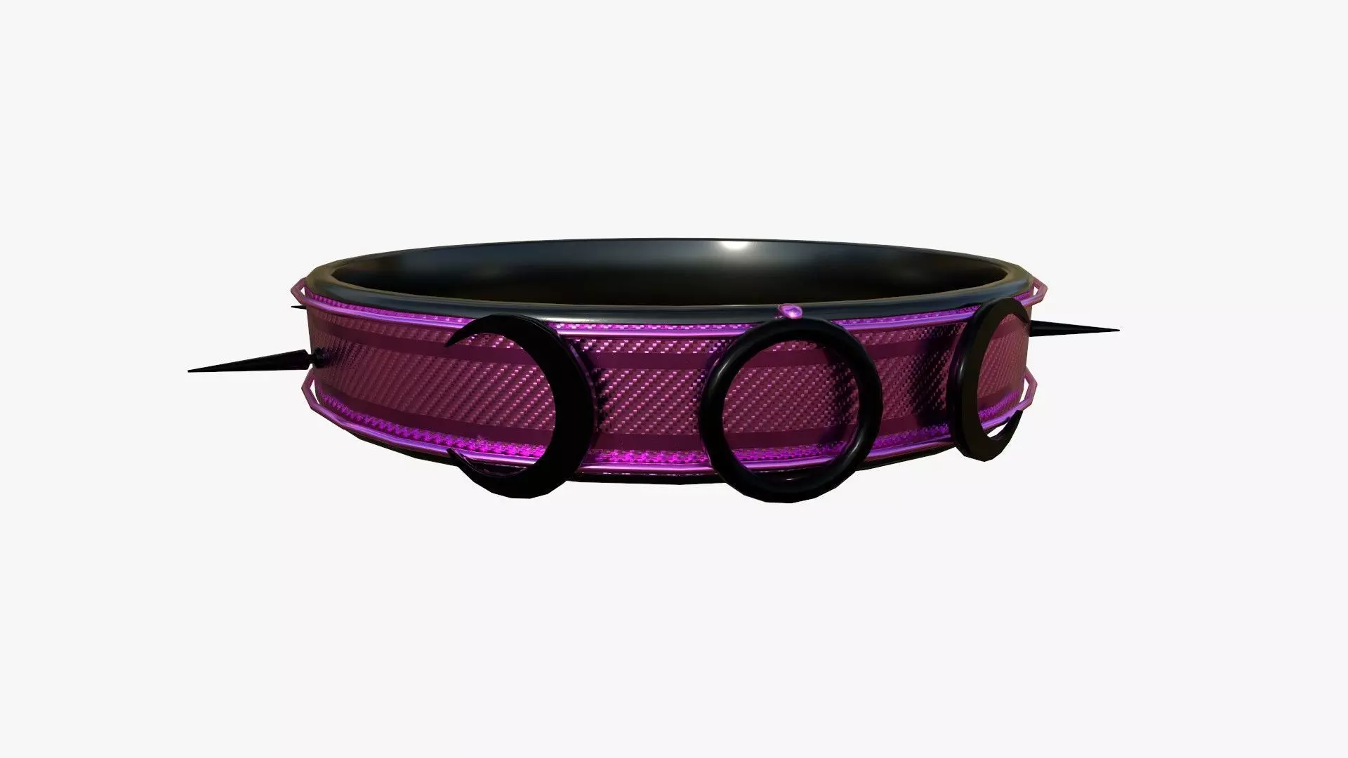 Gothic Collar I08 Pink - Character Fashion Design Low-poly 3D model