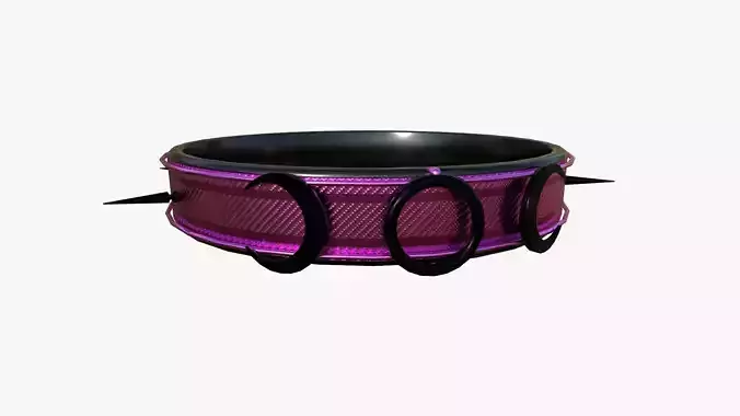 Gothic Collar I08 Pink - Character Fashion Design Low-poly 3D model