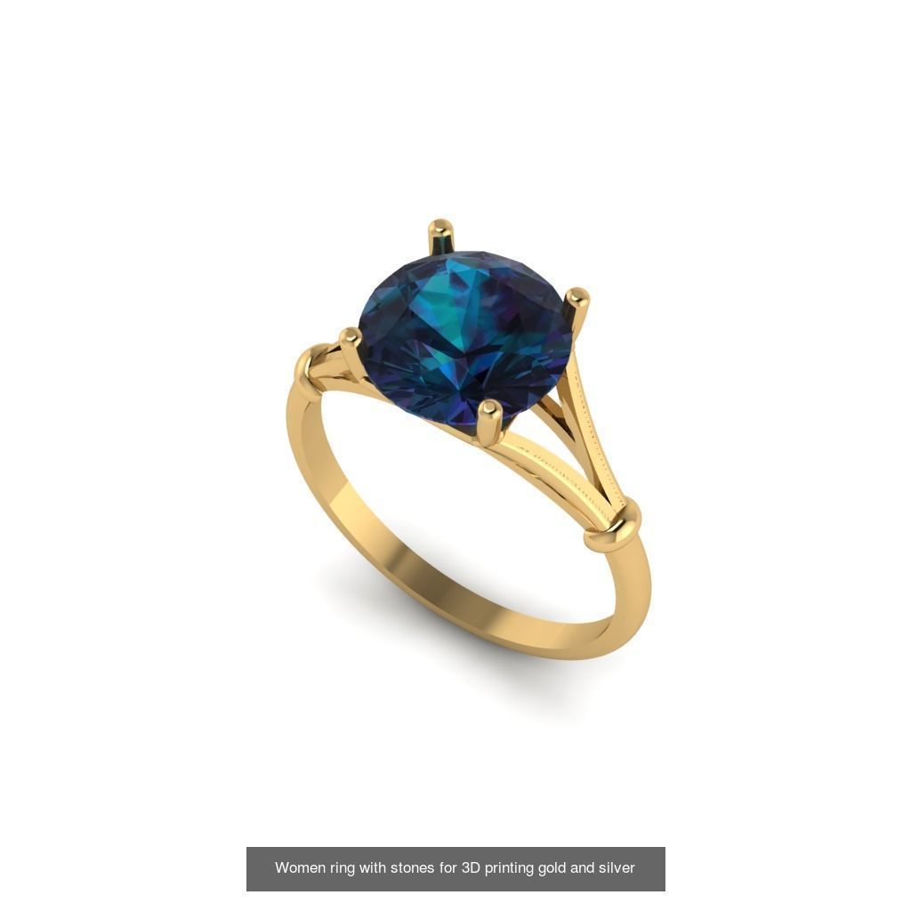 Women ring 30 piece collection with stones 3DM _25