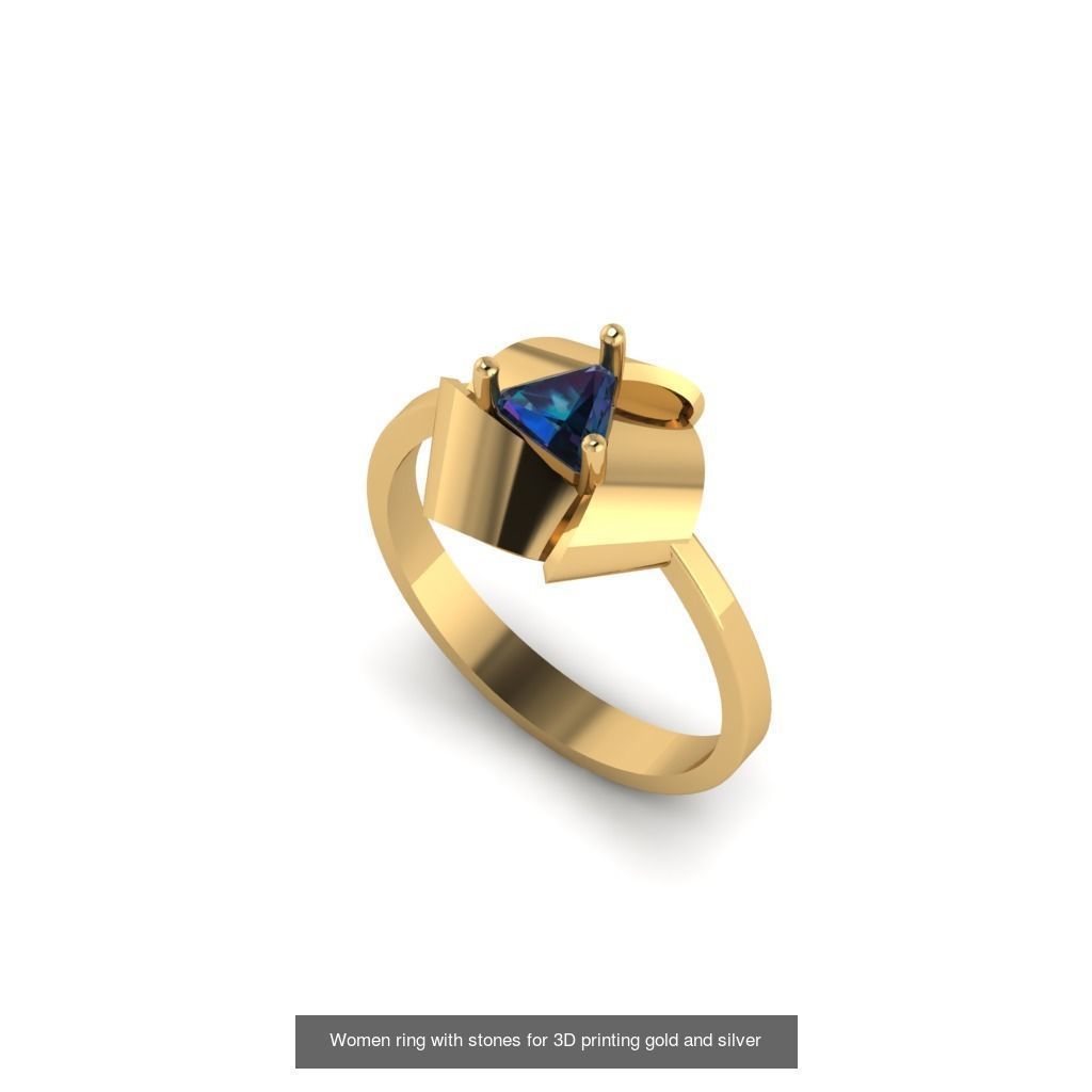 Women ring 30 piece collection with stones 3DM _16