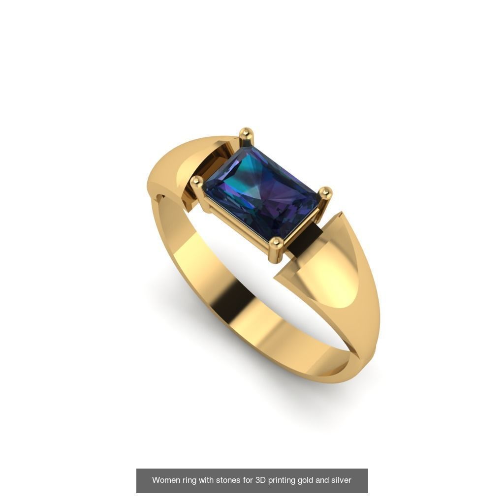 Women ring 30 piece collection with stones 3DM _11