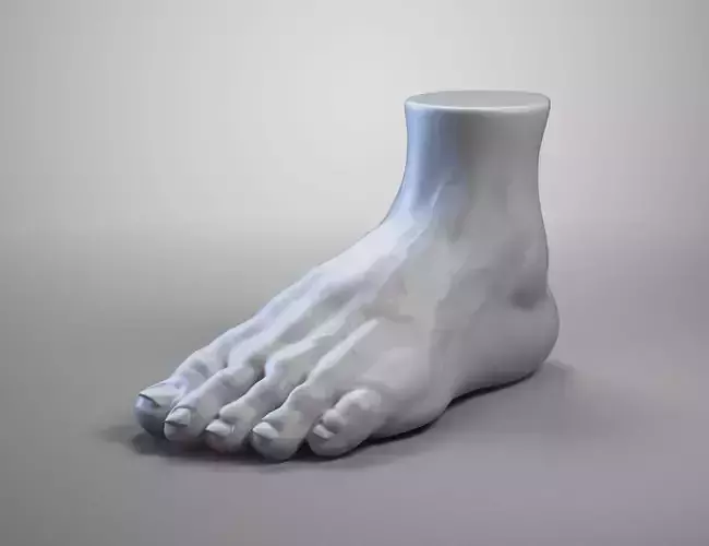 現代アートの「1mmの神の足」（3D painting） 3D Printed Intricate Geometric Sculpture: Precision 3D Print