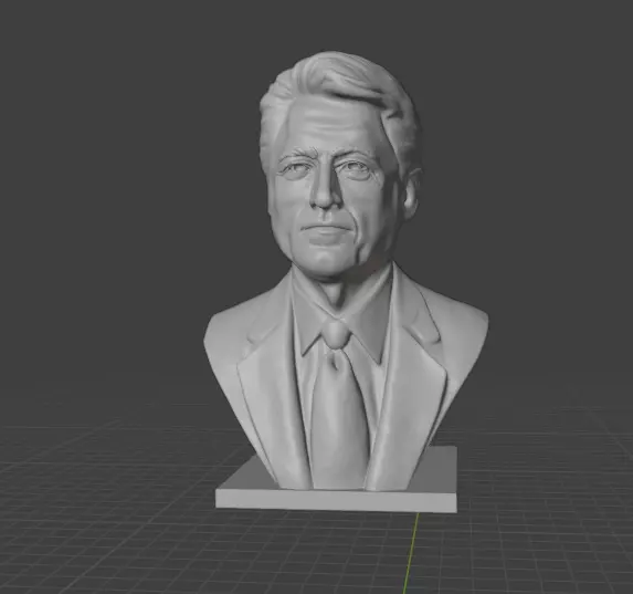 Bill Clinton 3D print model_1
