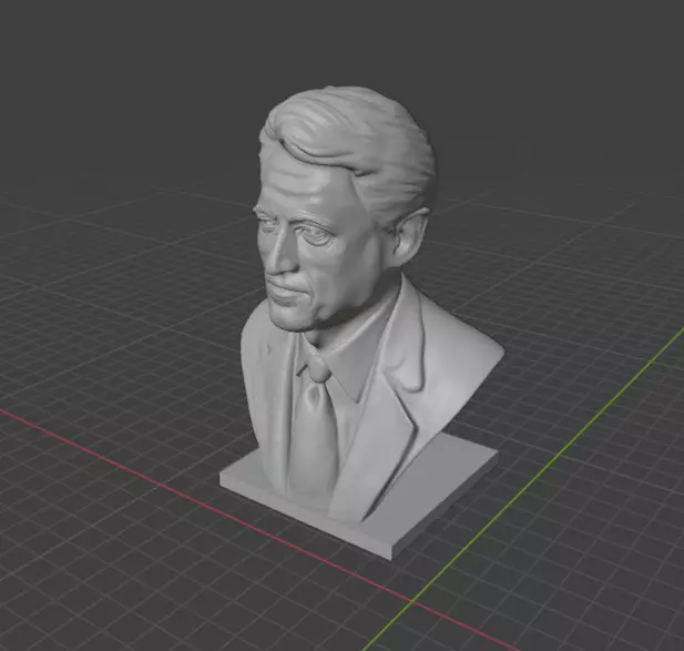 Bill Clinton 3D print model_4