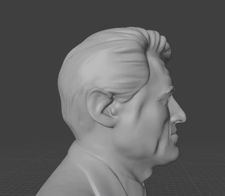 Bill Clinton 3D print model_14