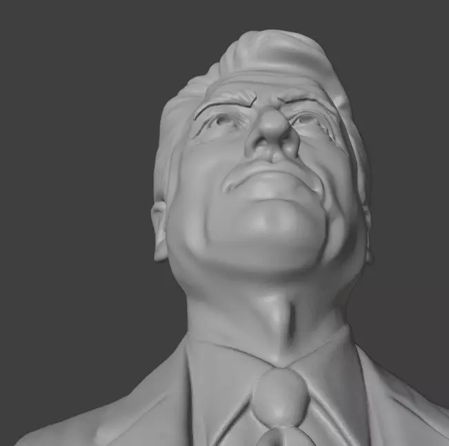 Bill Clinton 3D print model_13