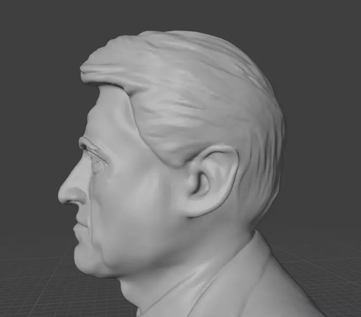 Bill Clinton 3D print model_15