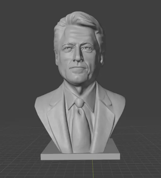 Bill Clinton 3D print model_11