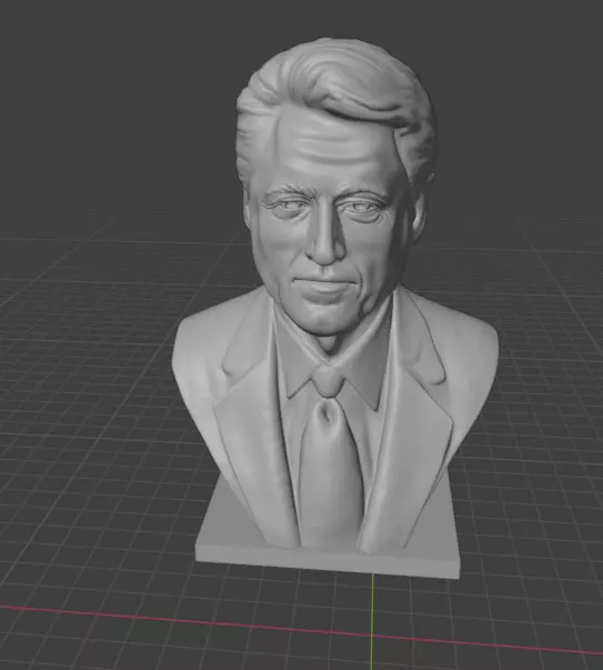 Bill Clinton 3D print model_6