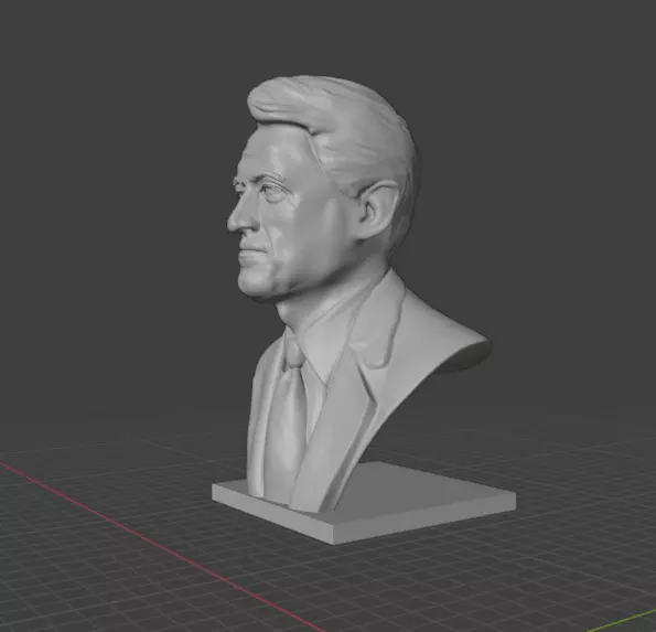 Bill Clinton 3D print model_3