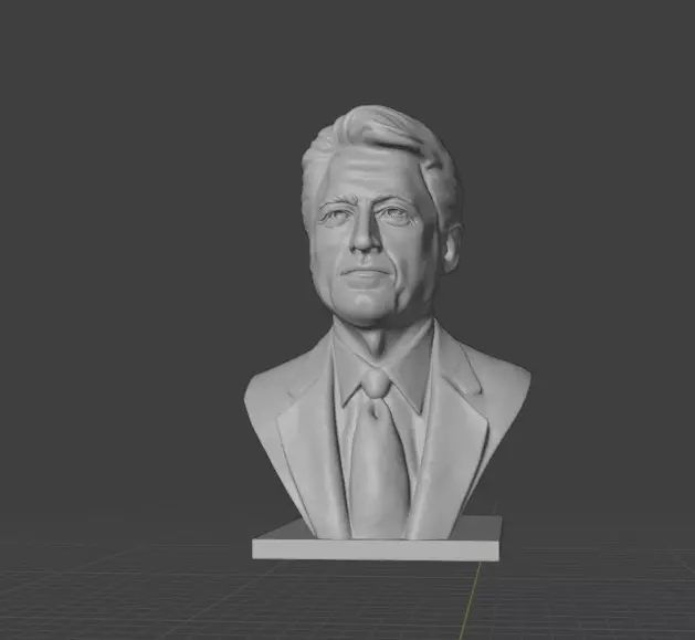 Bill Clinton 3D print model_9