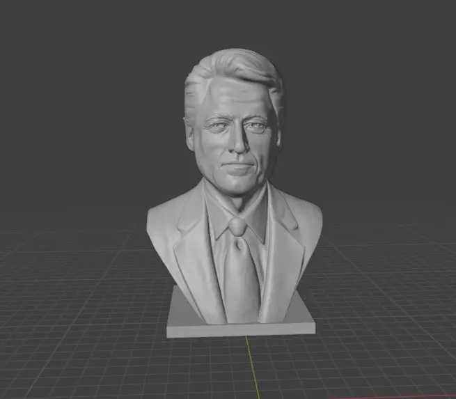 Bill Clinton 3D print model_8