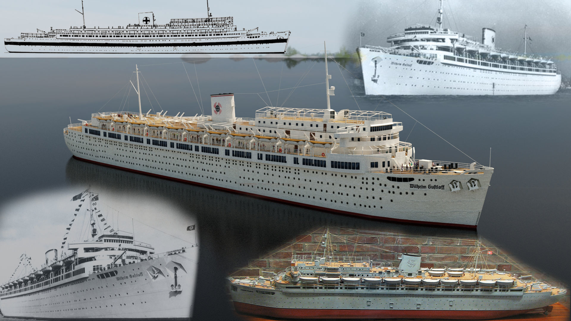 Wilhelm Gustloff Low-poly 3D model_1