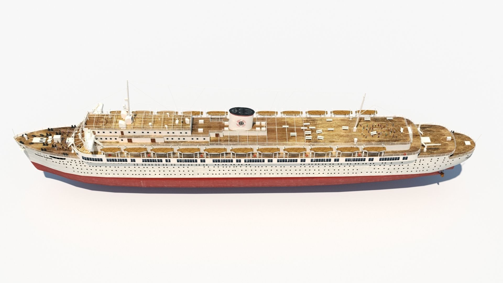 Wilhelm Gustloff Low-poly 3D model_4