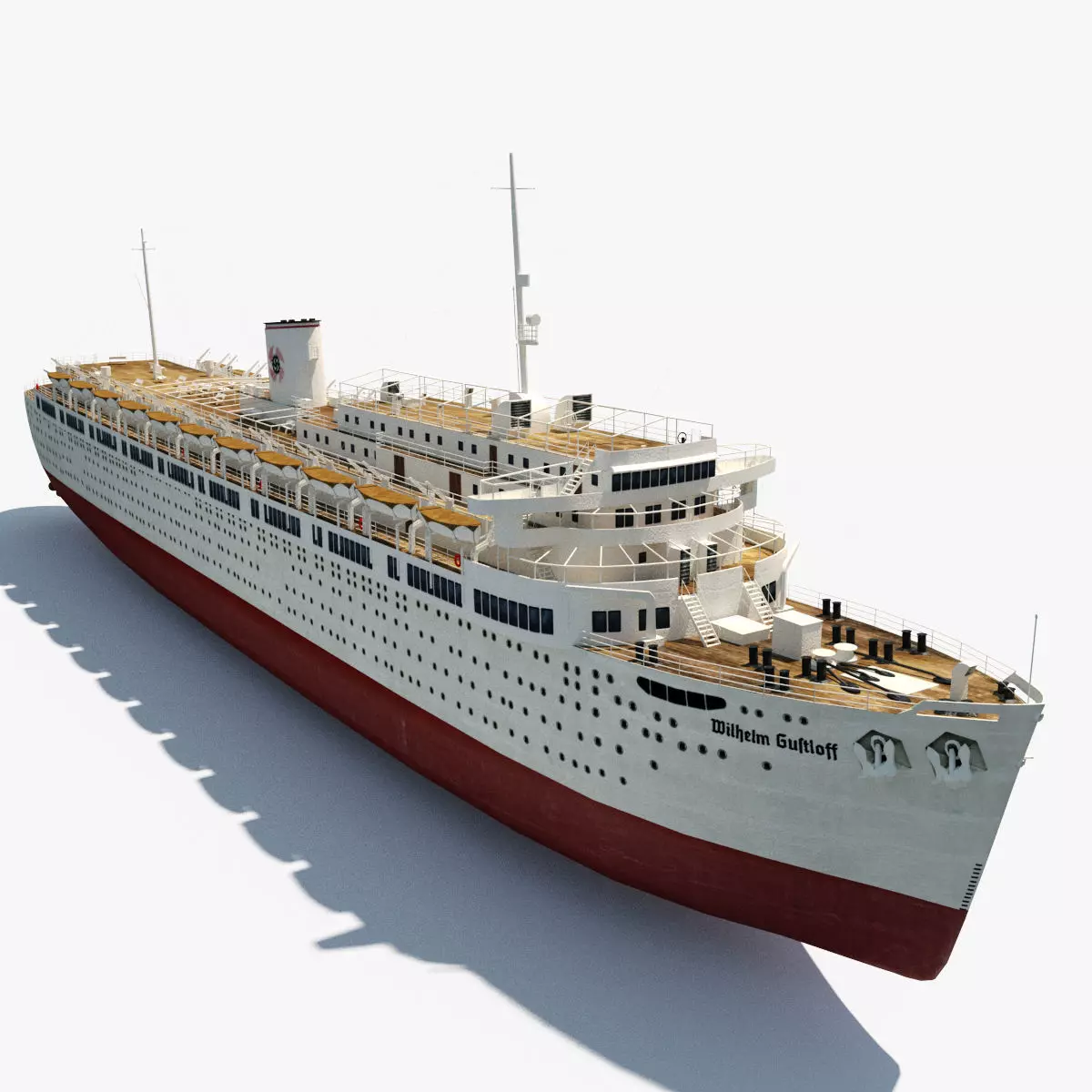 Wilhelm Gustloff Low-poly 3D model_0