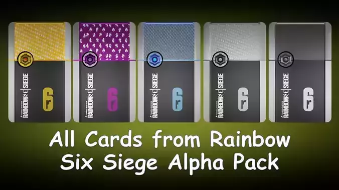 All Cards from Rainbow Six Siege Alpha Pack