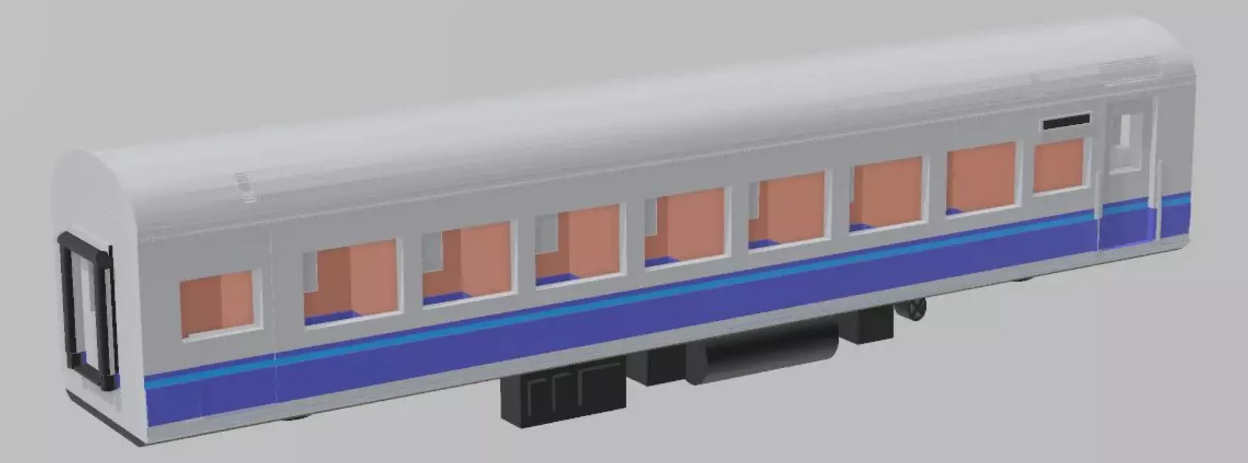 Queensland Railway MAS - N Scale 3D print model_0