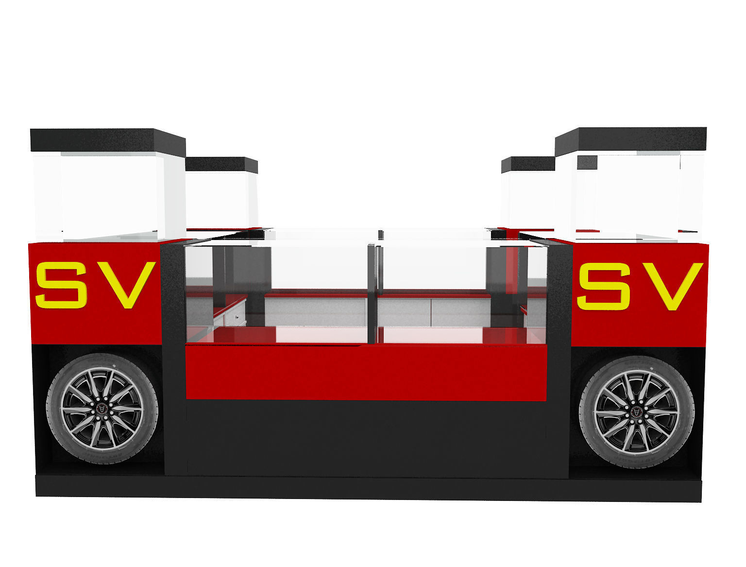 Booth Exhibition Stand a33 3D model_6
