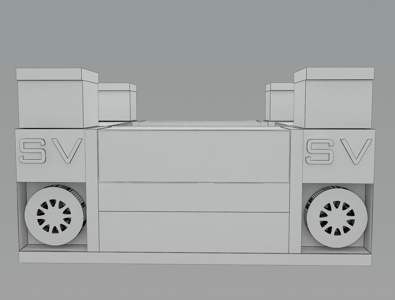 Booth Exhibition Stand a33 3D model_7