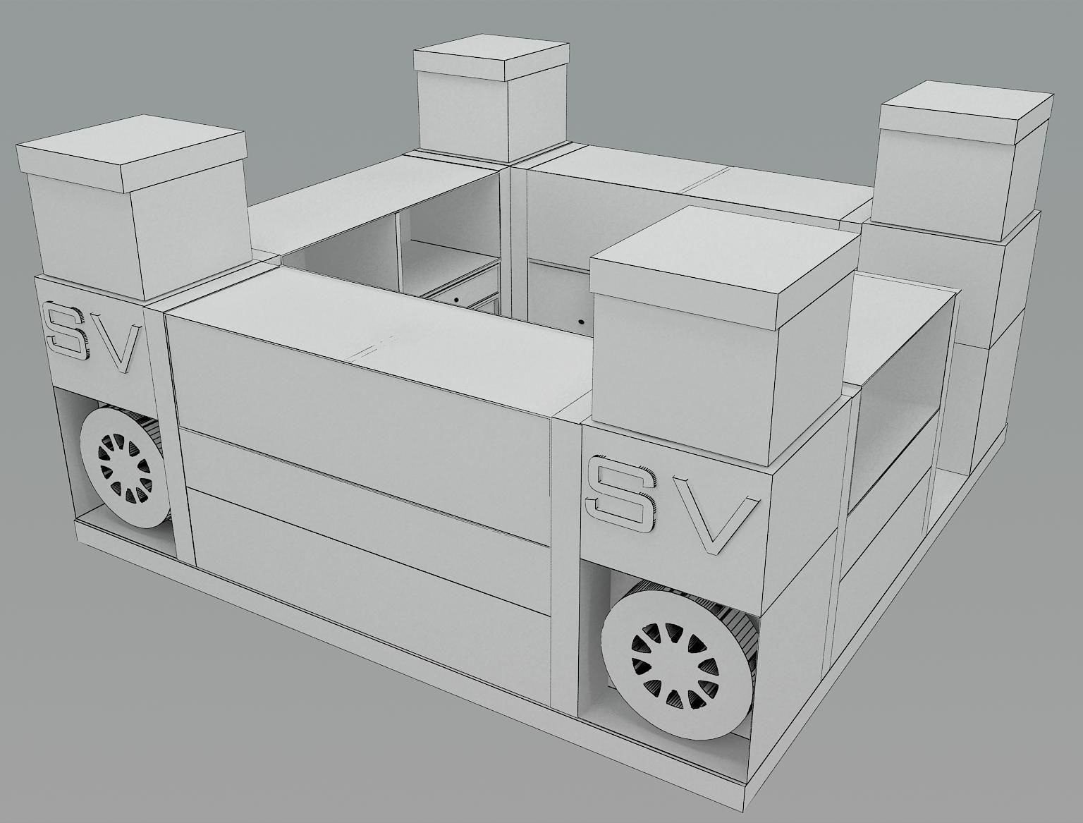 Booth Exhibition Stand a33 3D model_3