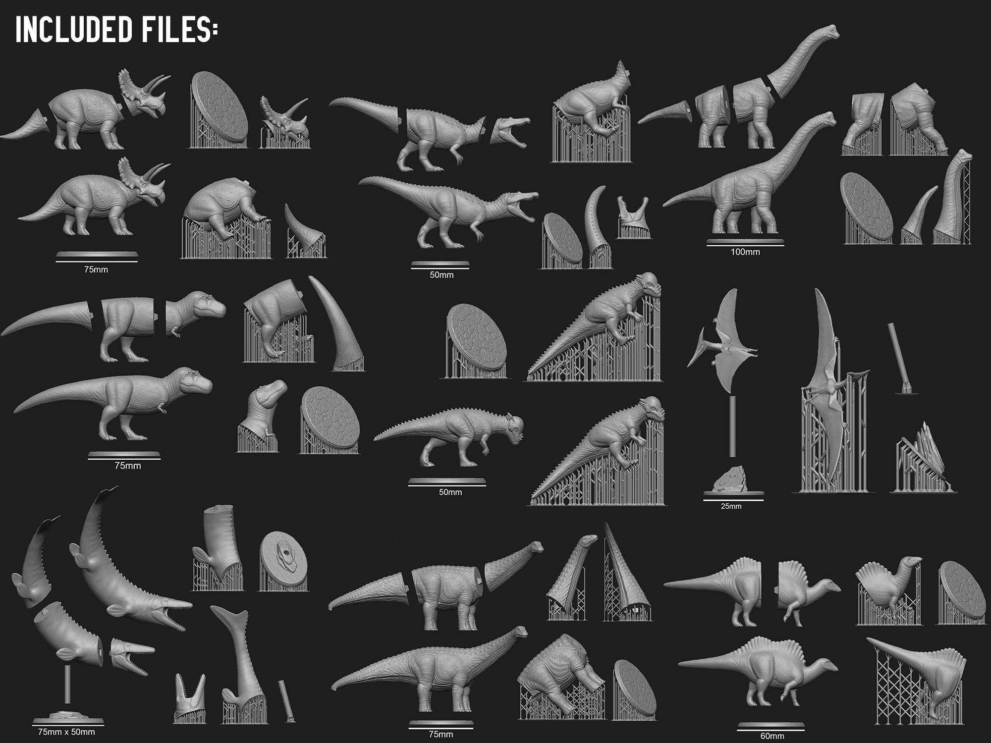 Dinosaur Bundle 1 - Dino Models for 3D-Printing - 3D print model_1