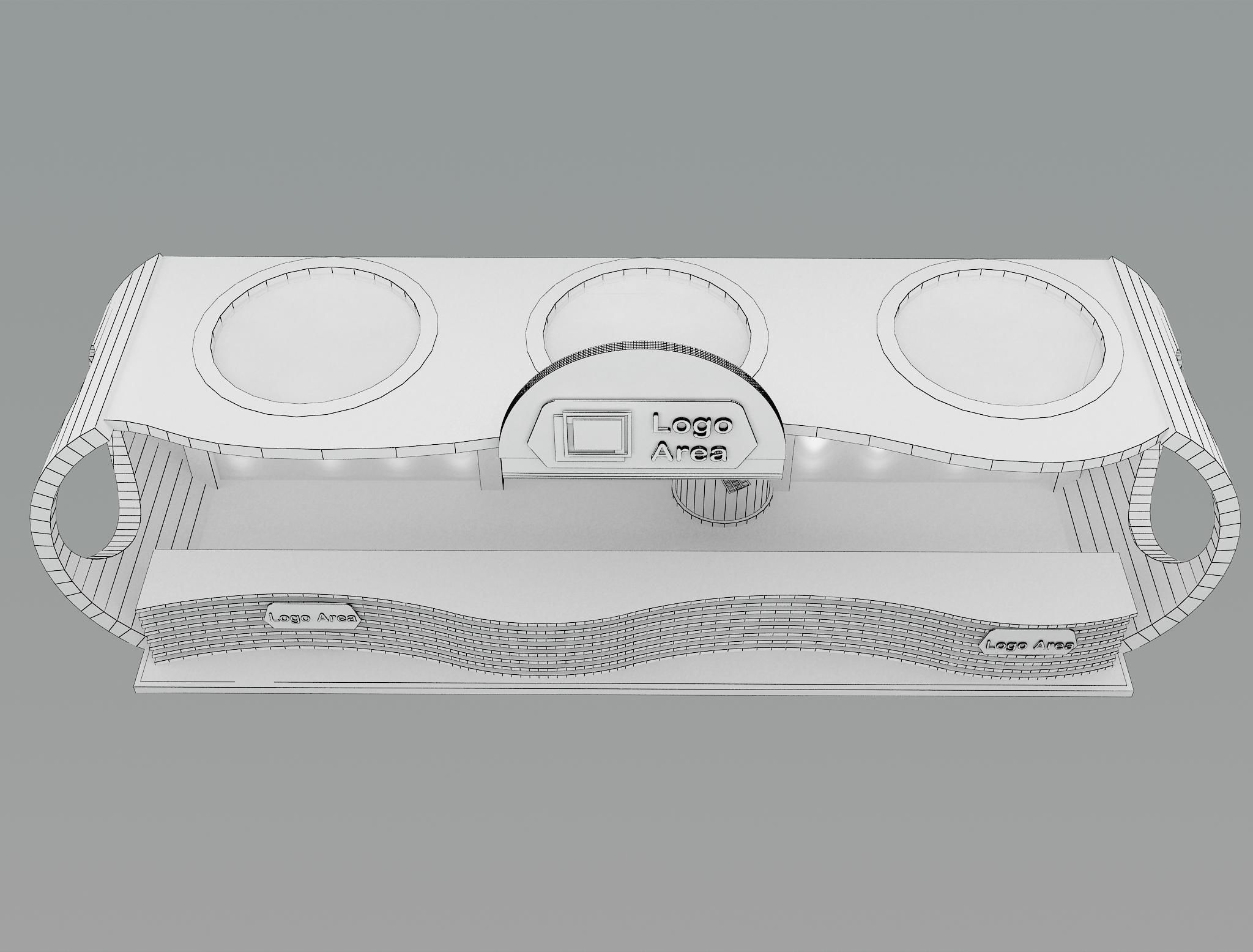 Booth Exhibition Stand a30 3D model_7