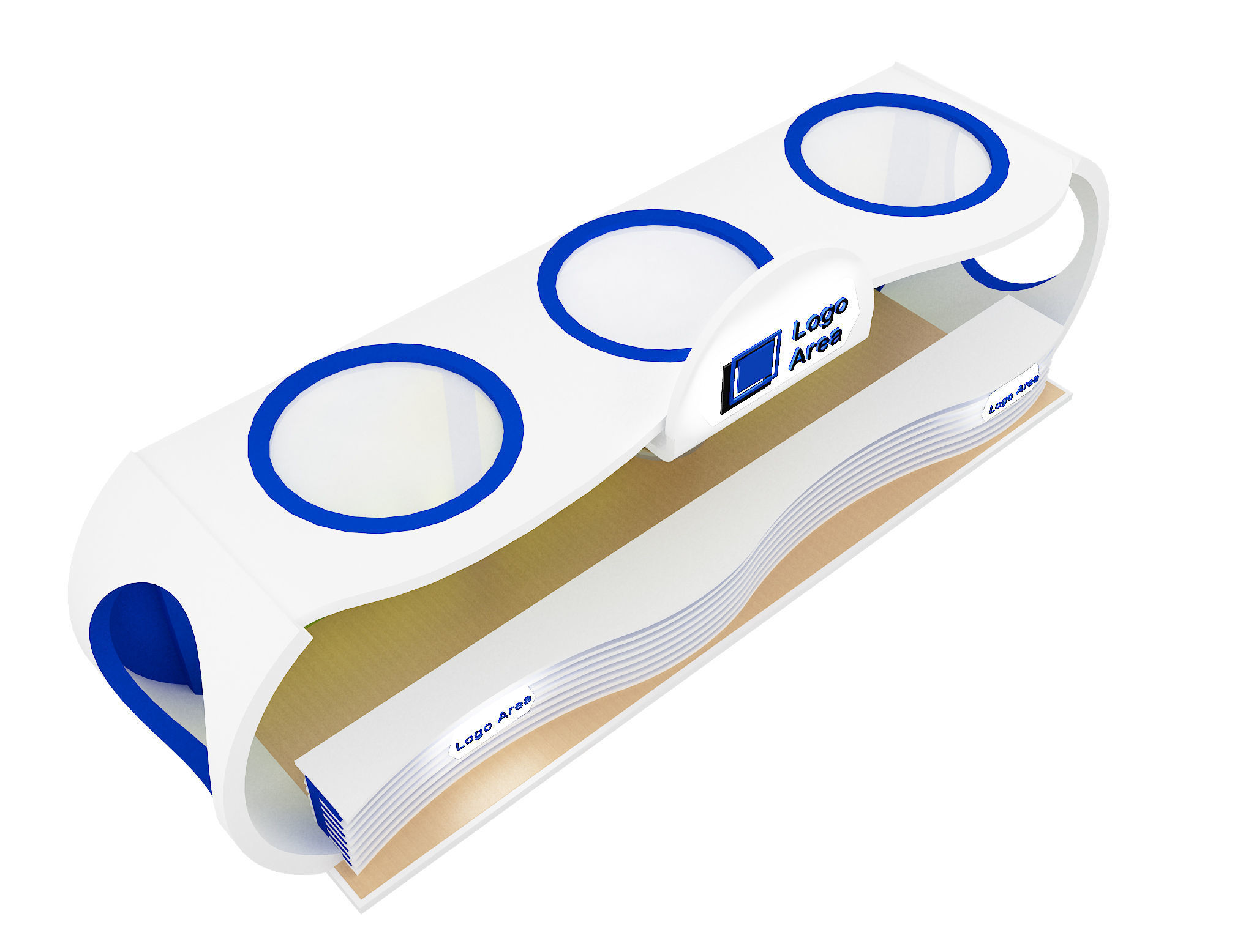 Booth Exhibition Stand a30 3D model_4