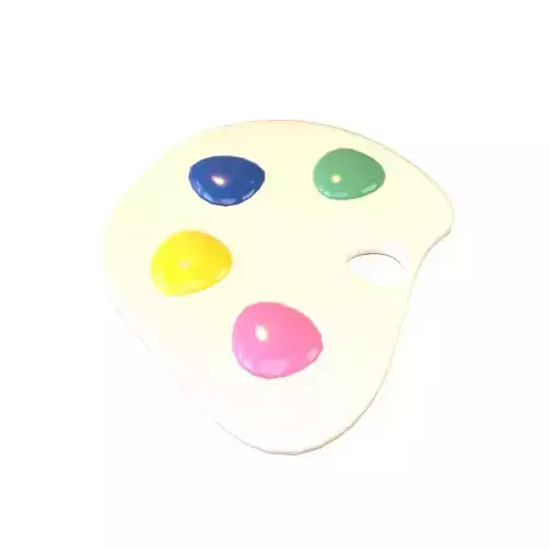 Palette v1 003 Low-poly 3D model Palette v1 003 Low-poly 3D model