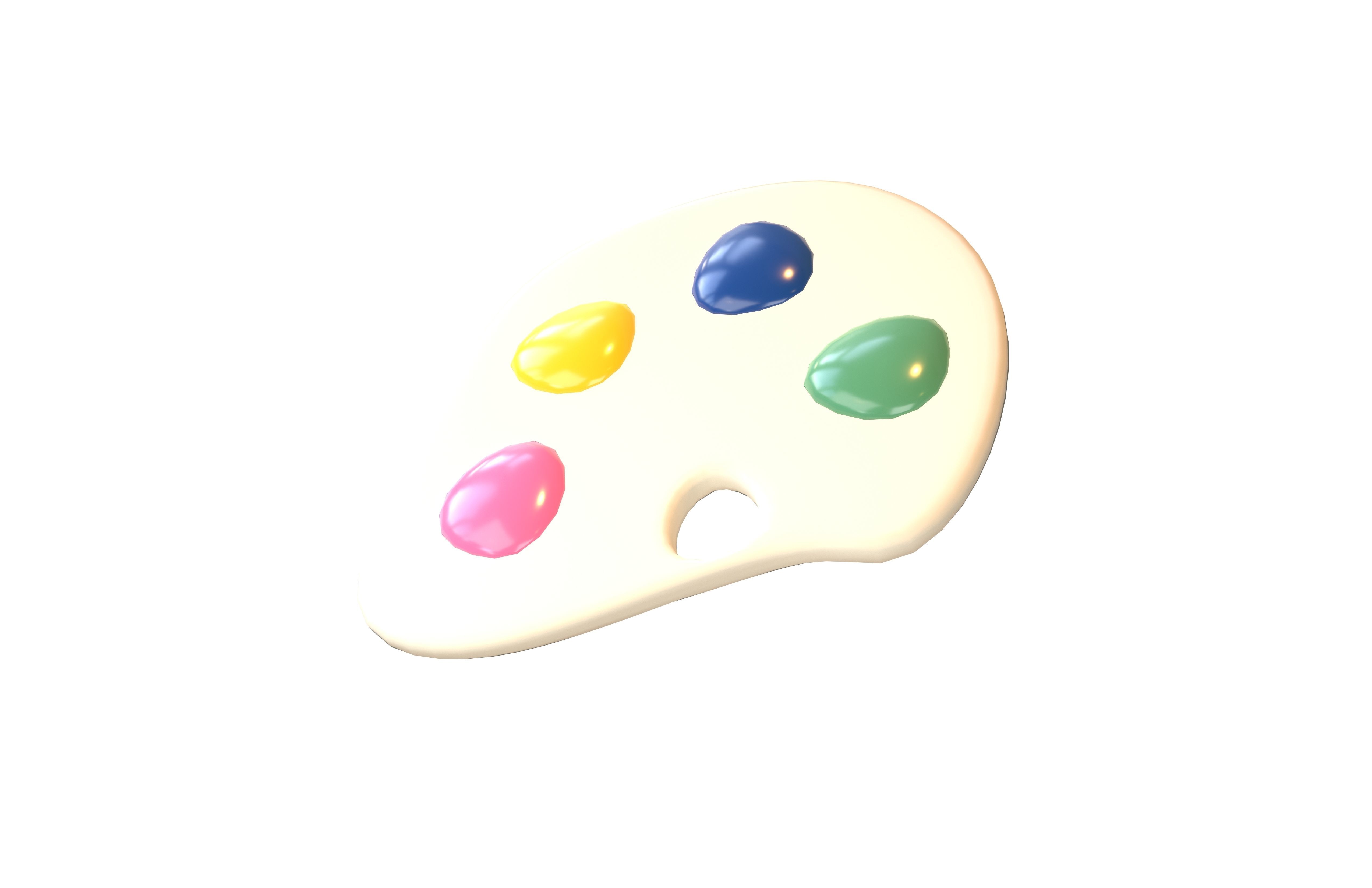 Palette v1 003 Low-poly 3D model_2