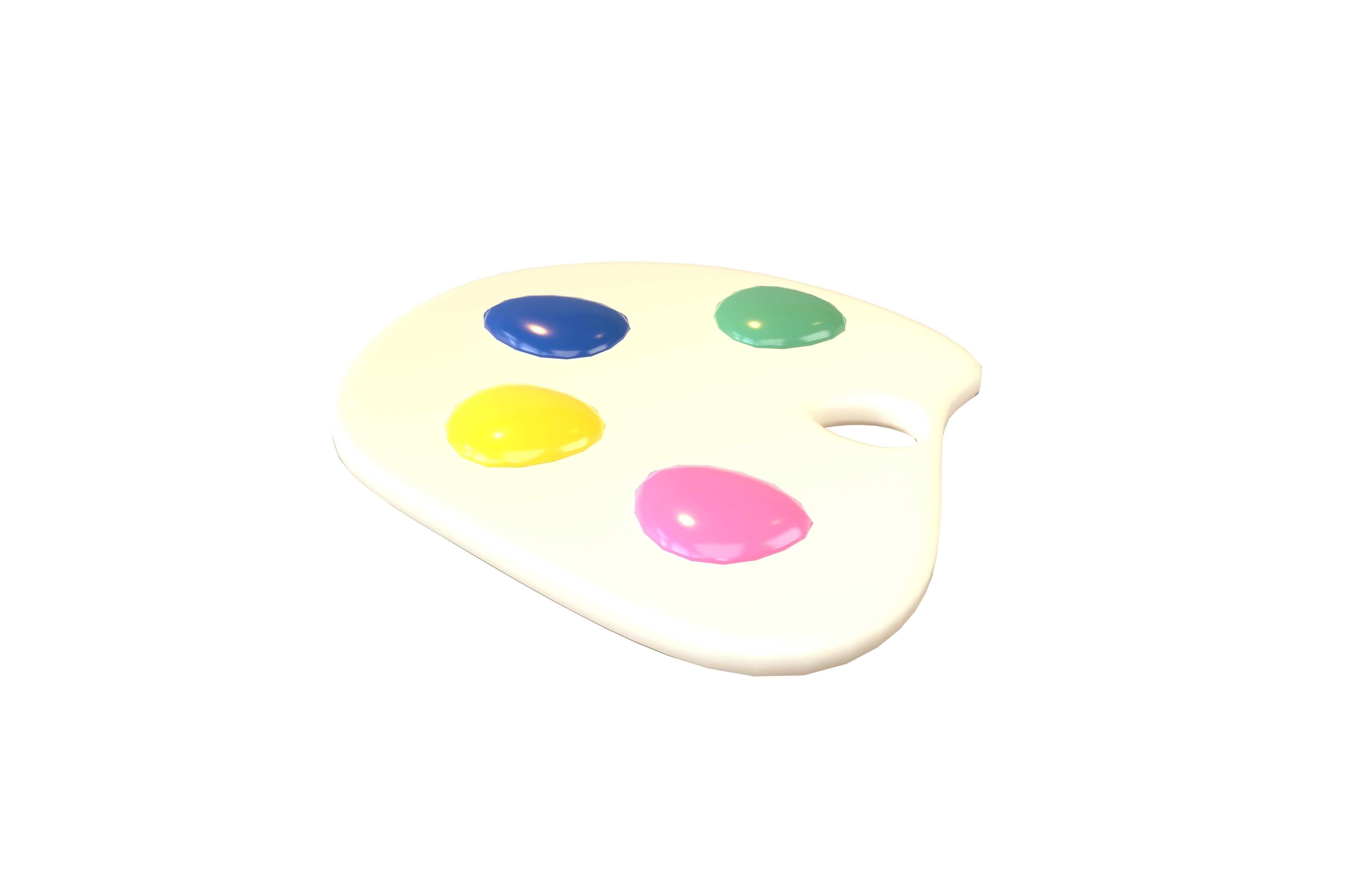 Palette v1 003 Low-poly 3D model_1