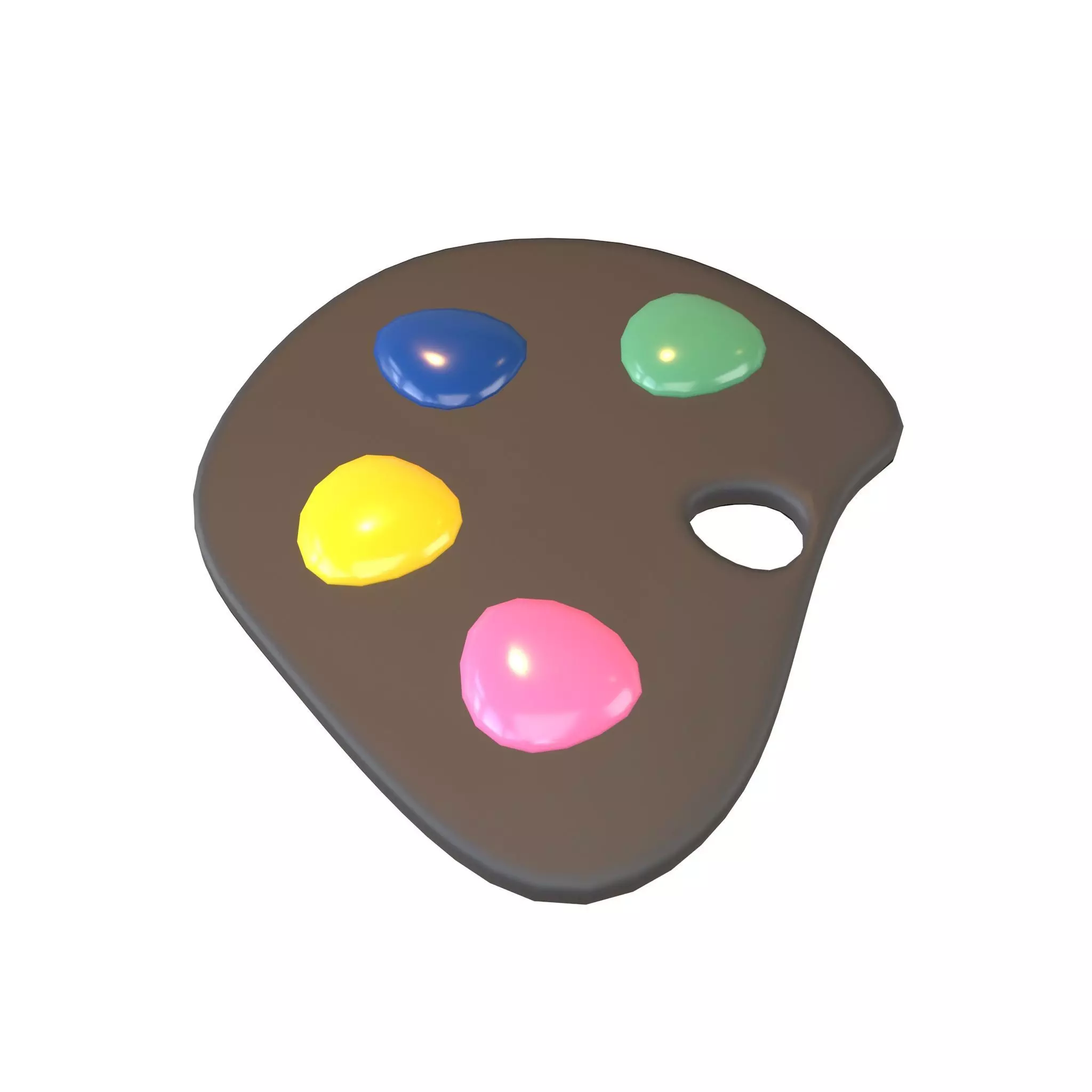 Palette v1 004 Low-poly 3D model