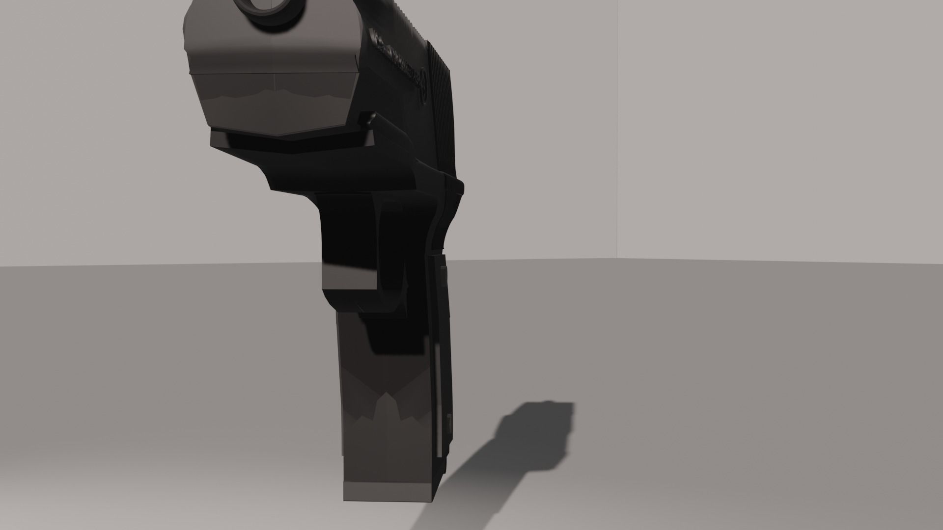 Pistol gun Low-poly 3D model_38