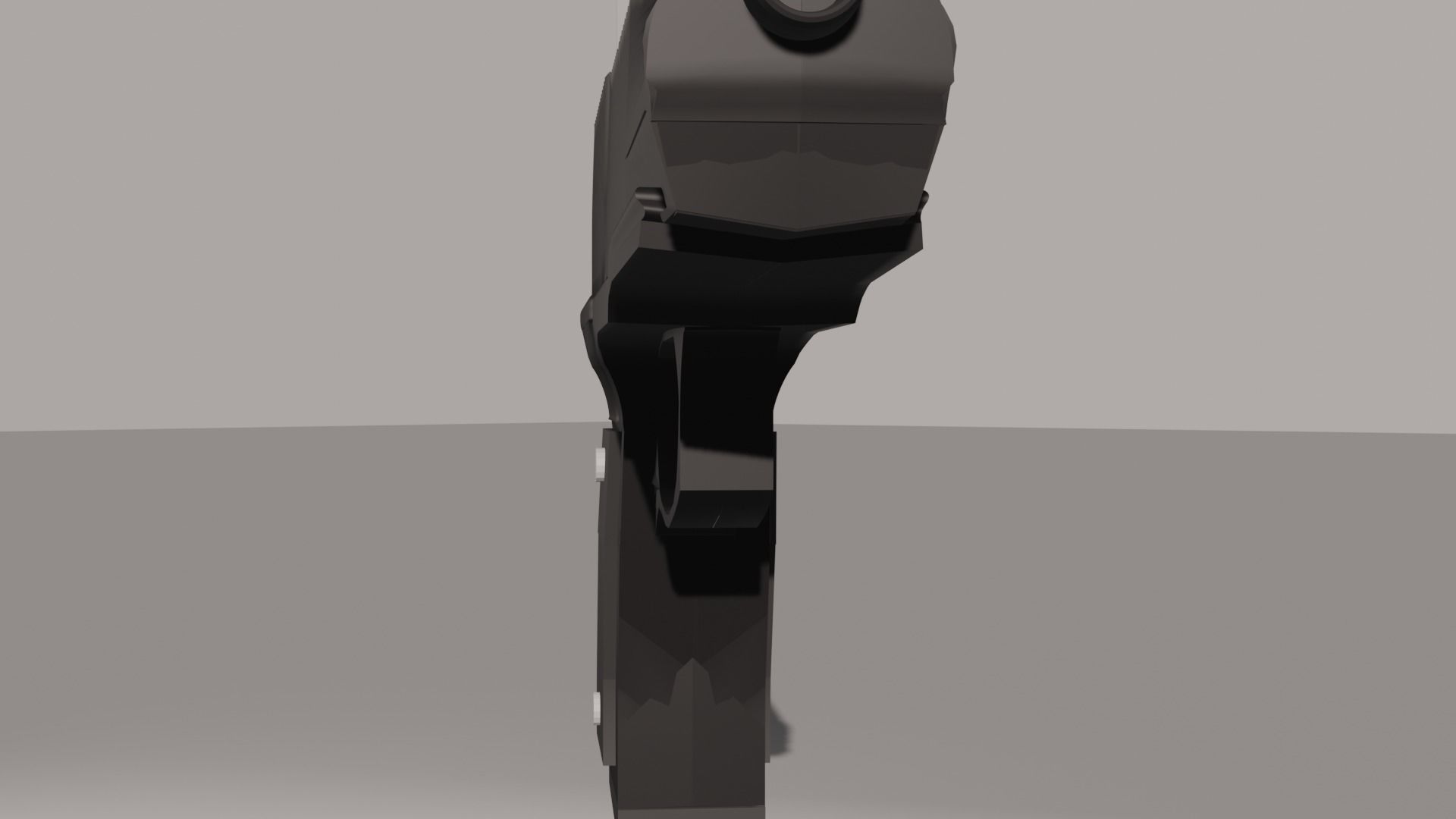 Pistol gun Low-poly 3D model_44