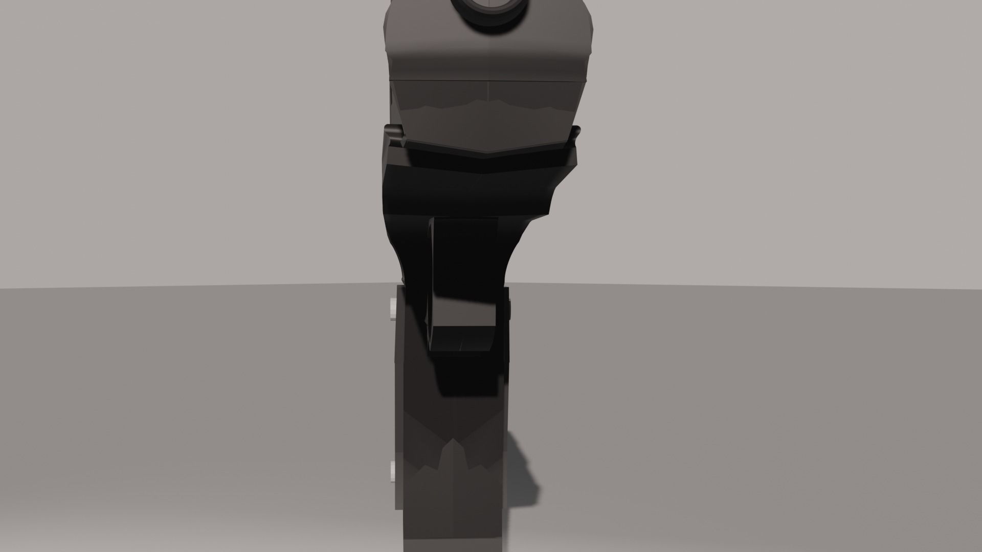 Pistol gun Low-poly 3D model_43