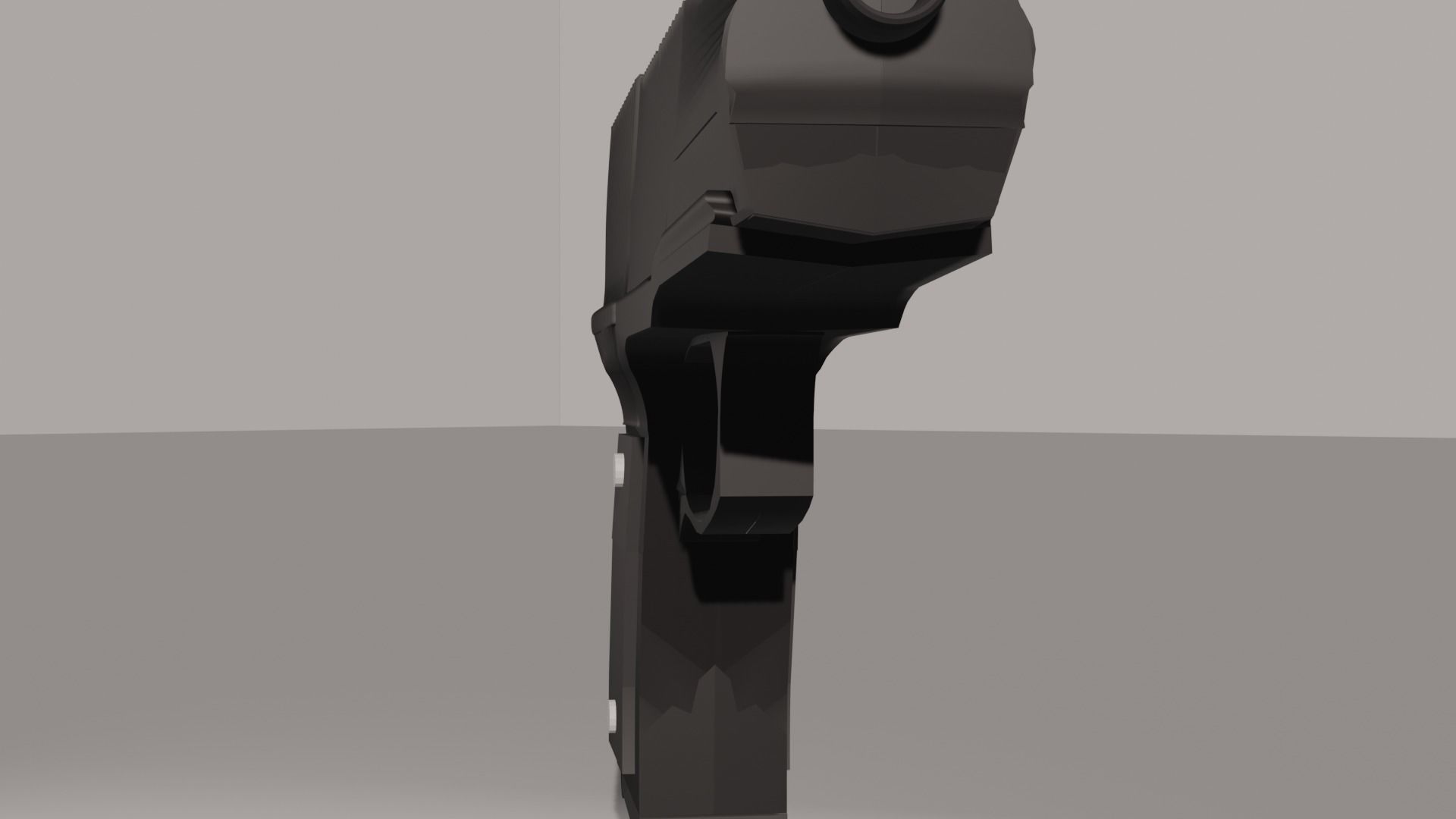 Pistol gun Low-poly 3D model_45