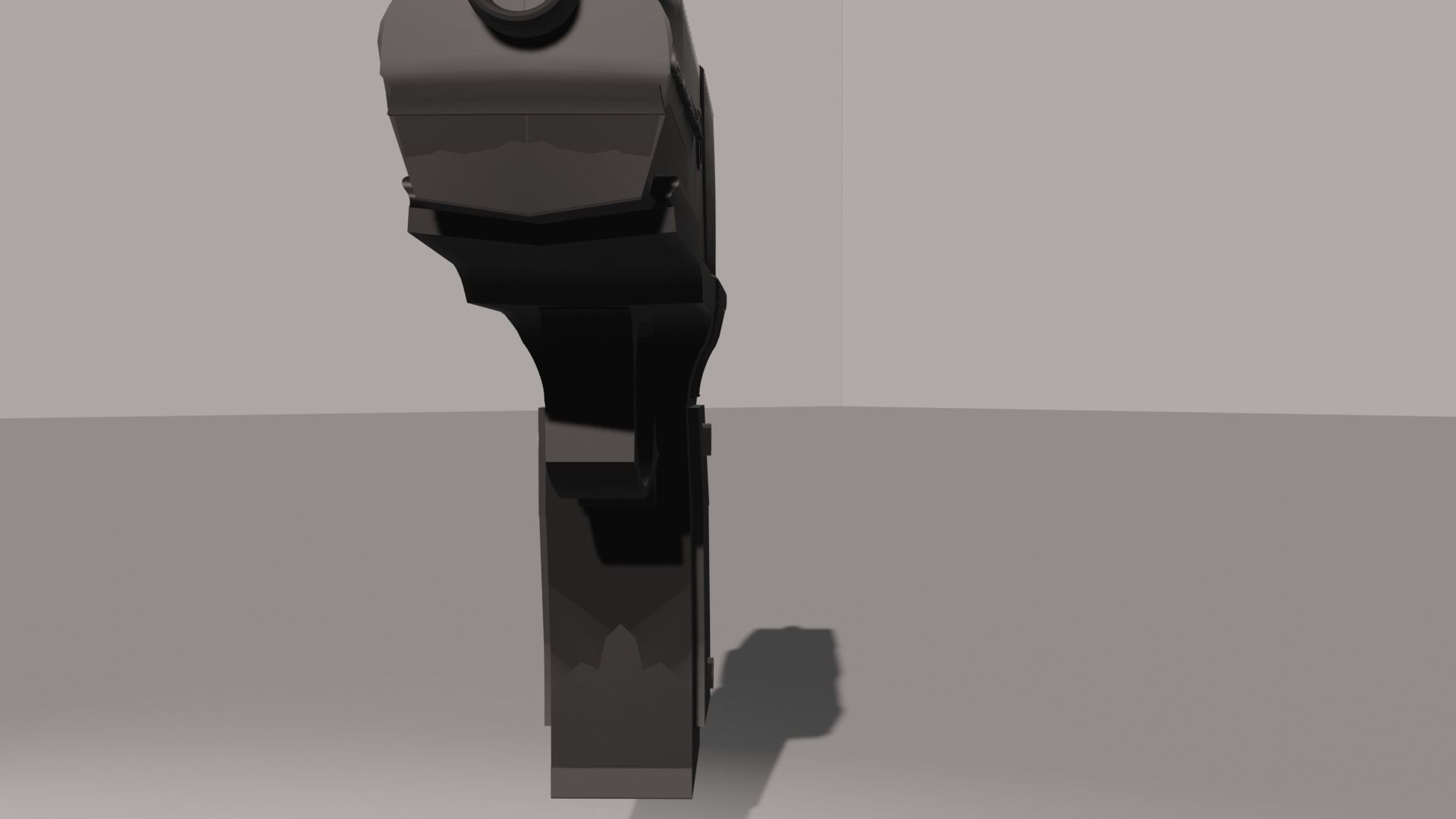 Pistol gun Low-poly 3D model_40