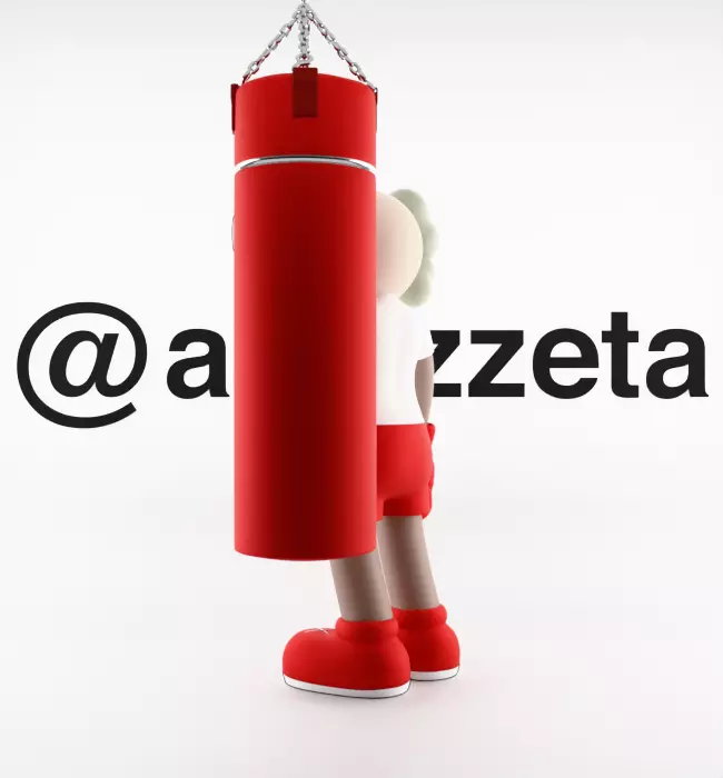 Kaws Box Supreme Textured Low-poly 3D model_14