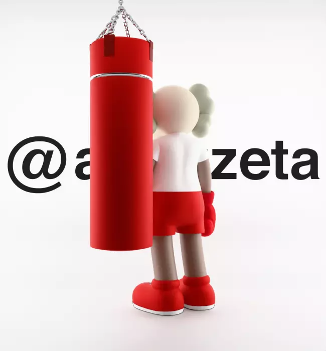 Kaws Box Supreme Textured Low-poly 3D model_16