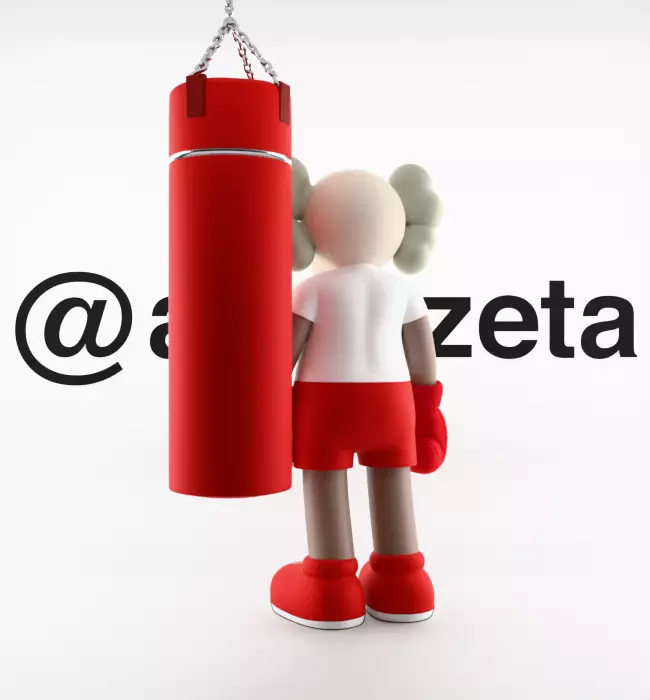 Kaws Box Supreme Textured Low-poly 3D model_17