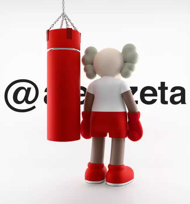 Kaws Box Supreme Textured Low-poly 3D model_21