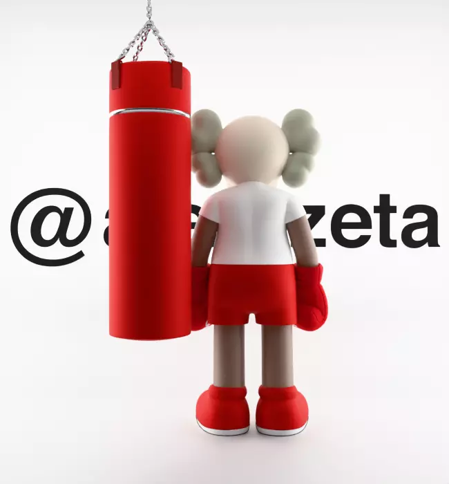 Kaws Box Supreme Textured Low-poly 3D model_19