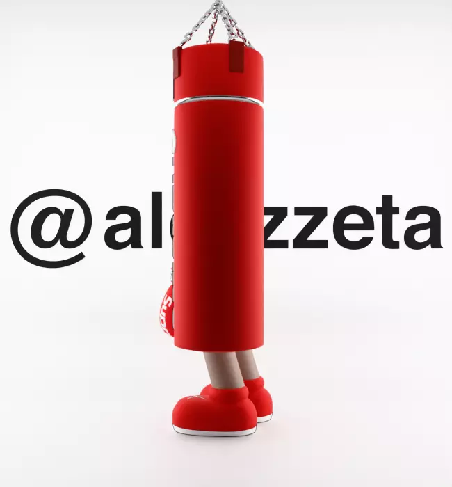 Kaws Box Supreme Textured Low-poly 3D model_12