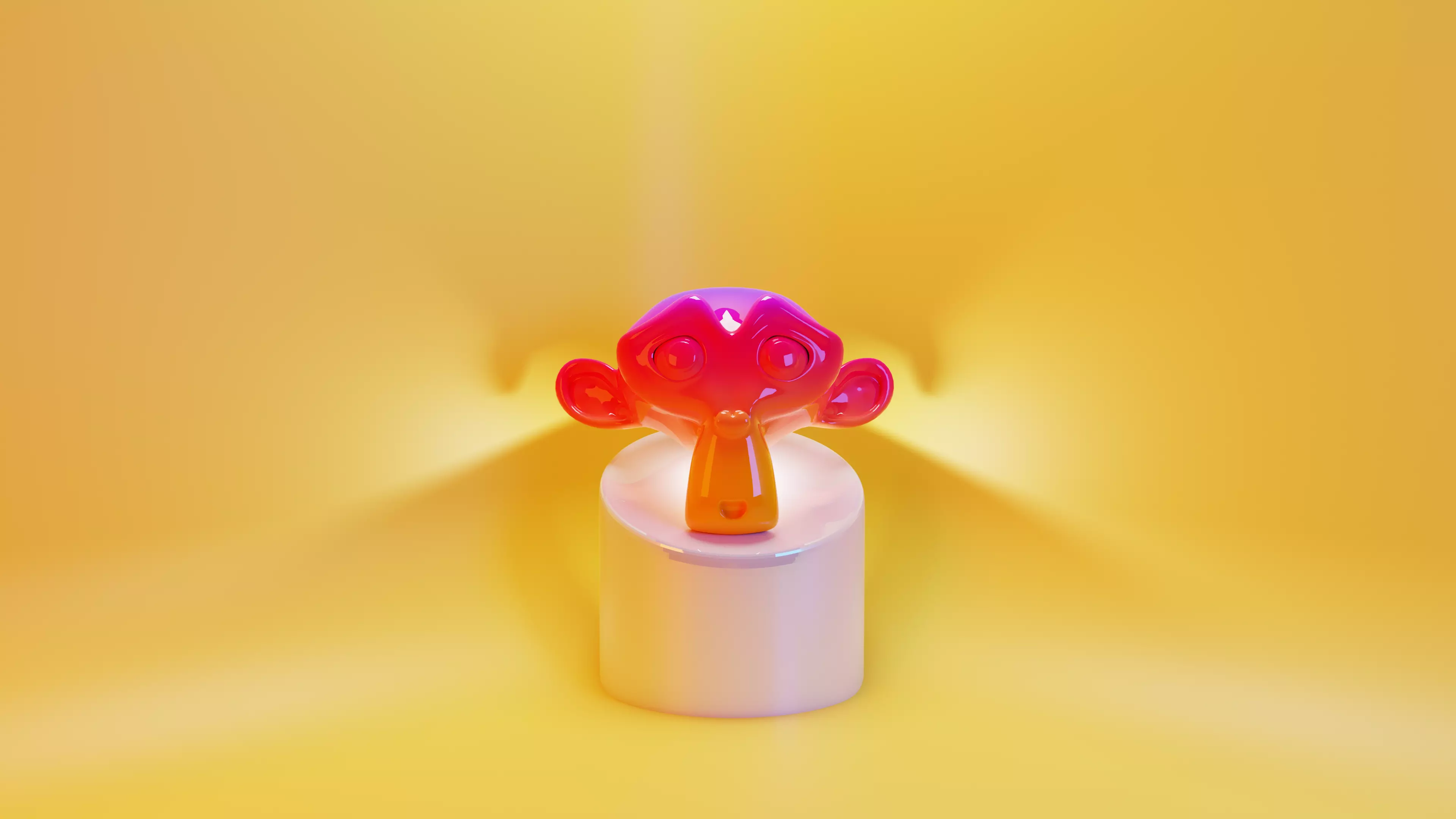 Monkey color 3D model_0