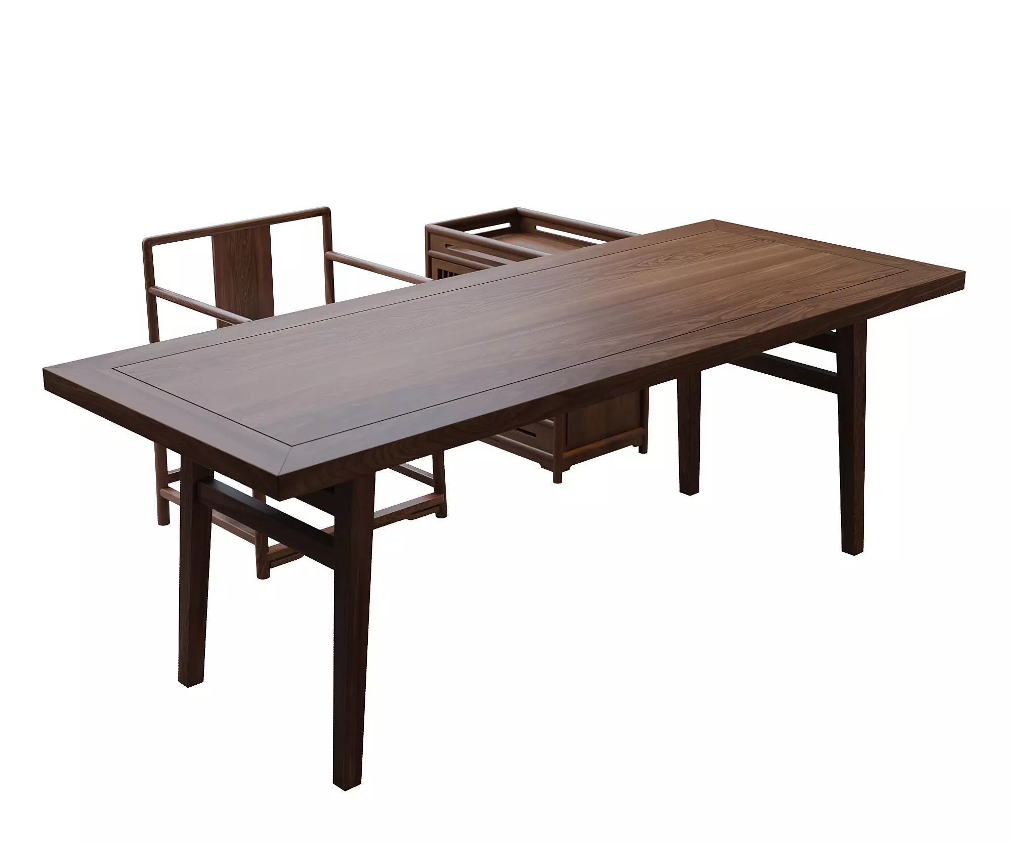 Chinese Dining Set 455 3D model_0