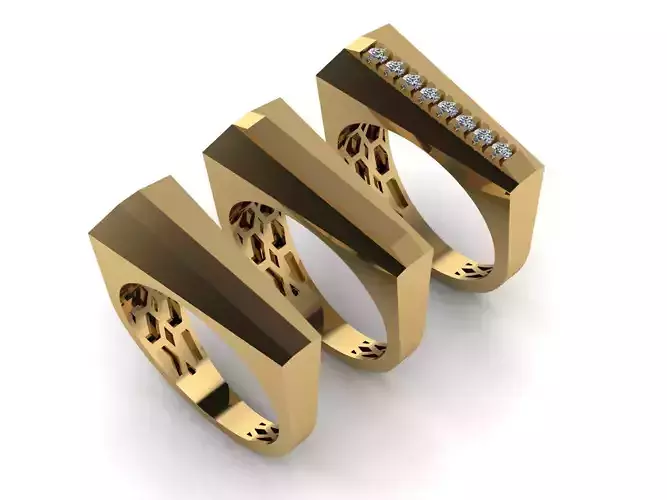 3 ring model vintage and unisex 